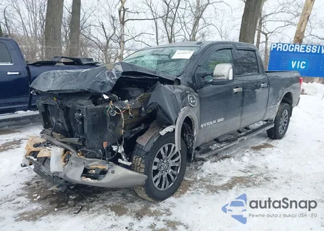 2016 Nissan Titan Xd Platinum Reserve Diesel из США, поврежденный, VIN 1N6BA1F4XGN509884